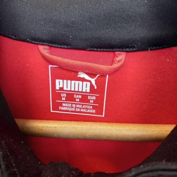 AC Milan Men's T7 Track Jacket Red and Black Size M - Picture 3 of 7